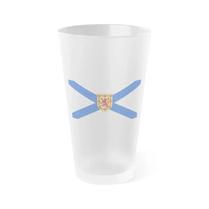 Flag of Nova Scotia Canada - Frosted Pint Glass 16oz 16oz Frosted - Go Mug Yourself