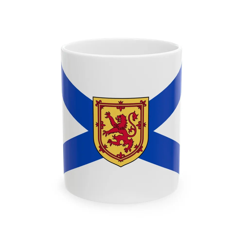 Flag of Nova Scotia Canada - White Coffee Mug-11oz-Go Mug Yourself