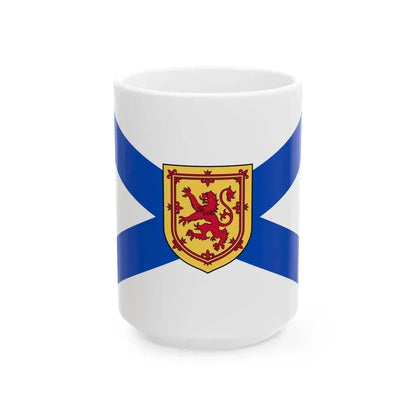 Flag of Nova Scotia (Canada) White Coffee Mug 15oz - Go Mug Yourself