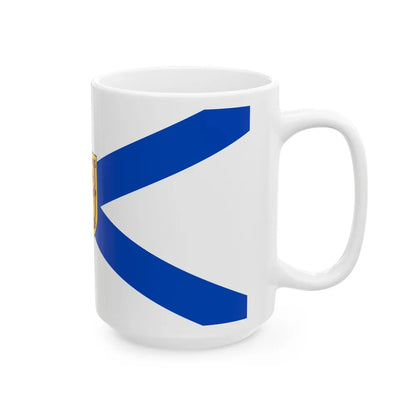 Flag of Nova Scotia Canada - White Coffee Mug-Go Mug Yourself