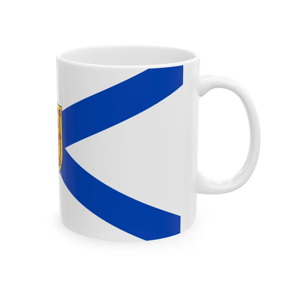 Flag of Nova Scotia Canada - White Coffee Mug-Go Mug Yourself