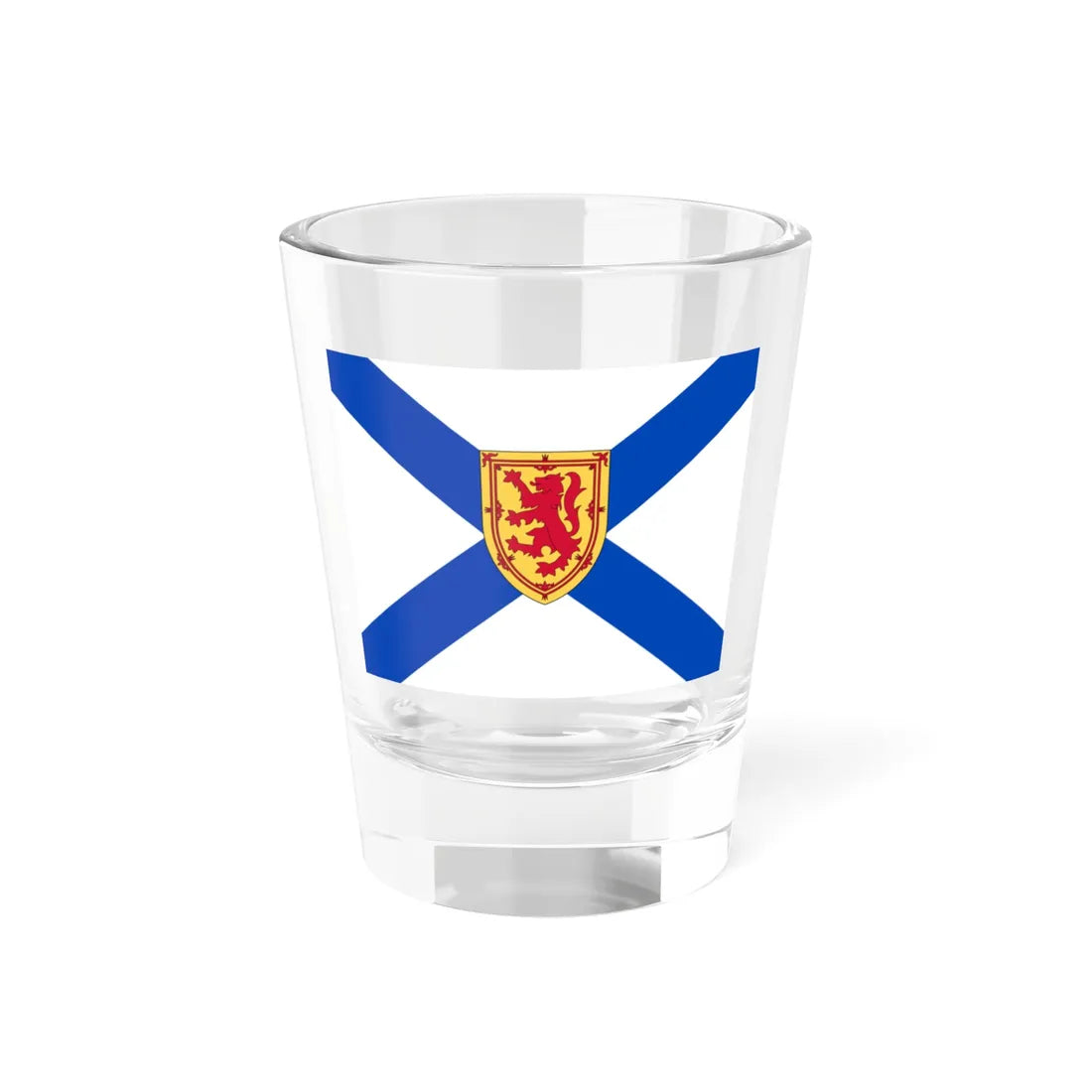 Flag of Nova Scotia historic 3 by 4 ratio (Canada) Shot Glass 1.5oz 1.5oz - Go Mug Yourself