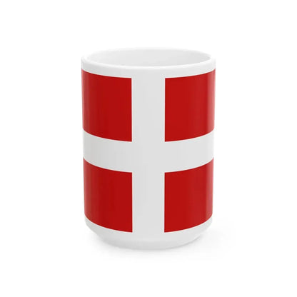 Flag of Novara (Italy) White Coffee Mug 15oz - Go Mug Yourself