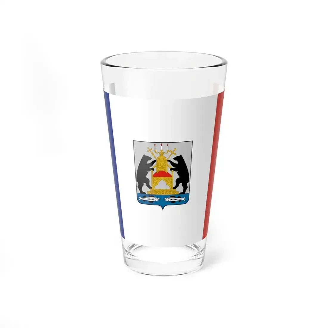 Flag of Novgorod Oblast Russia - Pint Glass 16oz 16oz - Go Mug Yourself