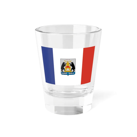 Flag of Novgorod Oblast (Russia) Shot Glass 1.5oz 1.5oz - Go Mug Yourself