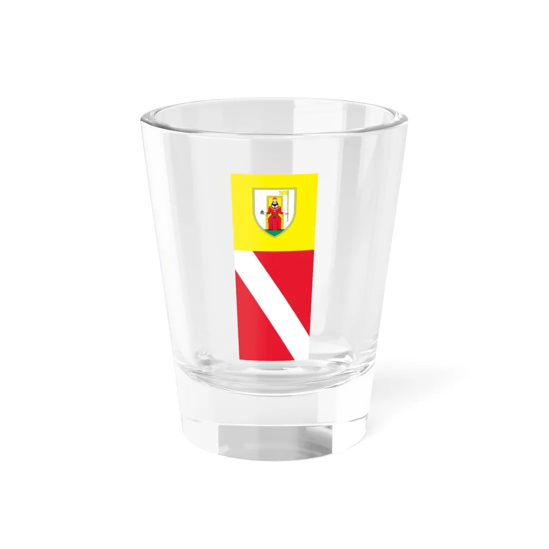 Flag of Novo Mesto vertical (Slovenia) Shot Glass 1.5oz 1.5oz - Go Mug Yourself
