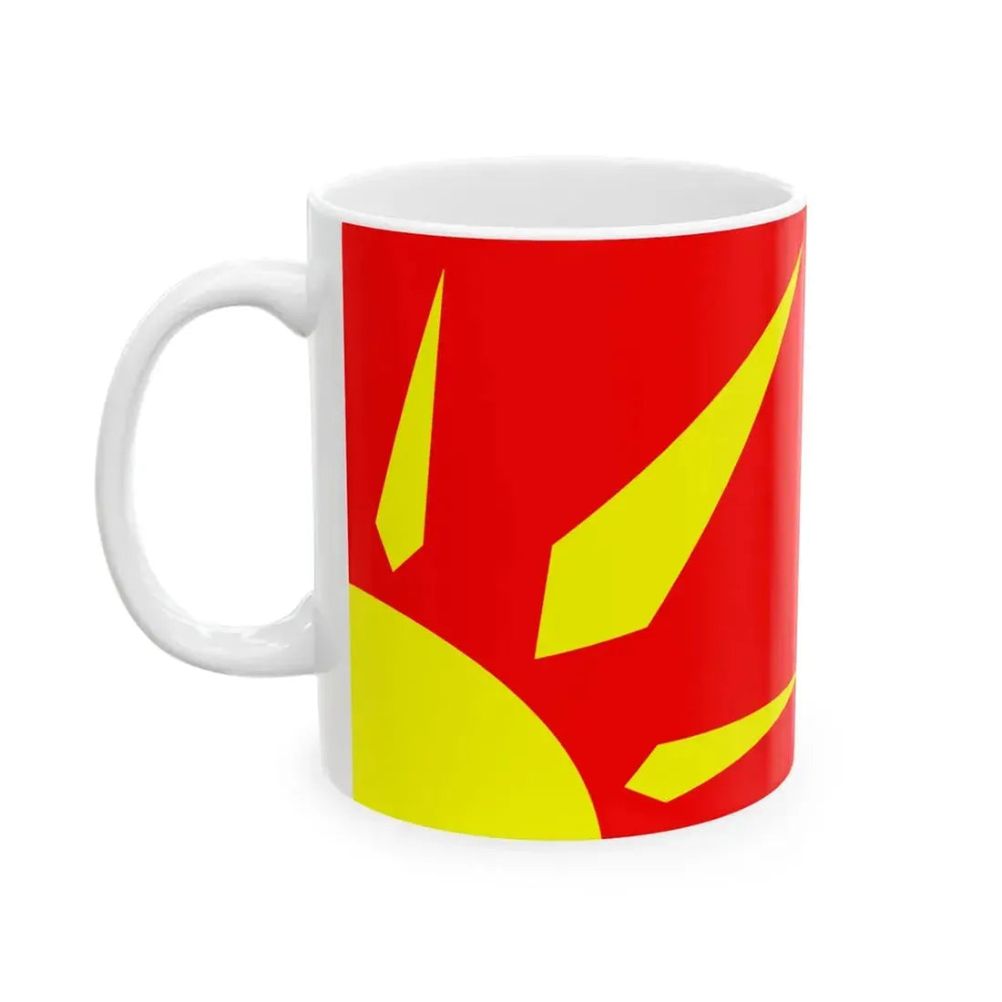 Flag of Novo Selo Municipality North Macedonia (North Macedonia) White Coffee Mug - Go Mug Yourself