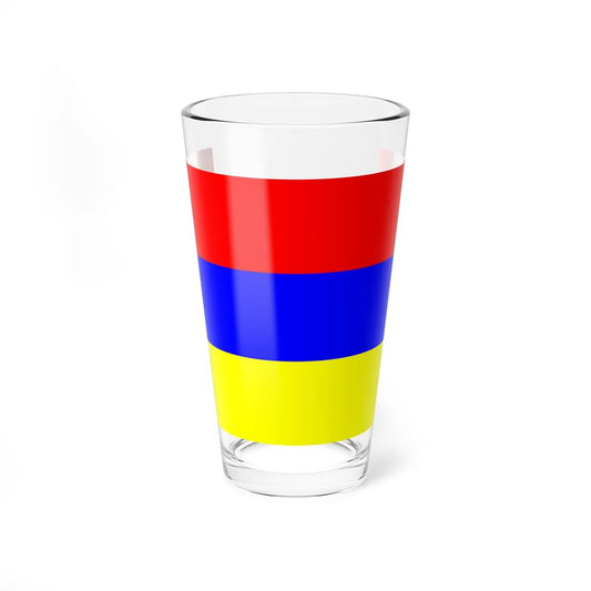 Flag of Novoaidar (Ukraine) Pint Glass 16oz 16oz - Go Mug Yourself