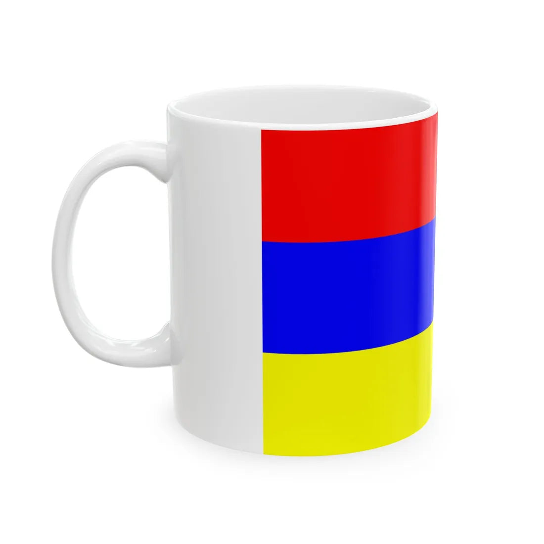 Flag of Novoaidar (Ukraine) White Coffee Mug - Go Mug Yourself