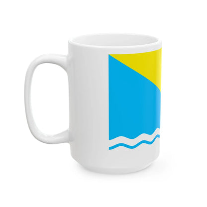Flag of Novoazovsk raion (Ukraine) White Coffee Mug - Go Mug Yourself