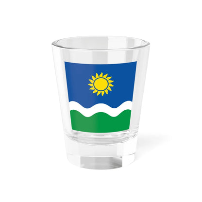 Flag of Novohryhorivka Novoukrainka Raion (Ukraine) Shot Glass 1.5oz 1.5oz - Go Mug Yourself