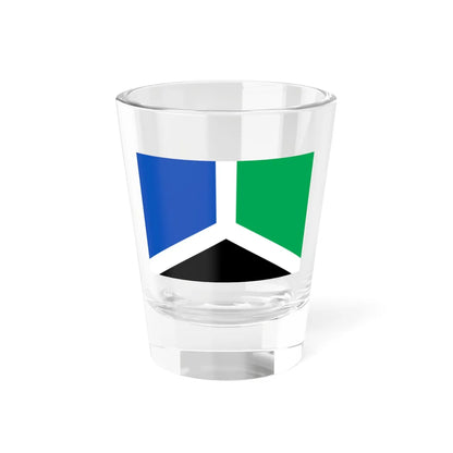 Flag of Novokuznetsk rayon Kemerovo oblast (Russia) Shot Glass 1.5oz 1.5oz - Go Mug Yourself