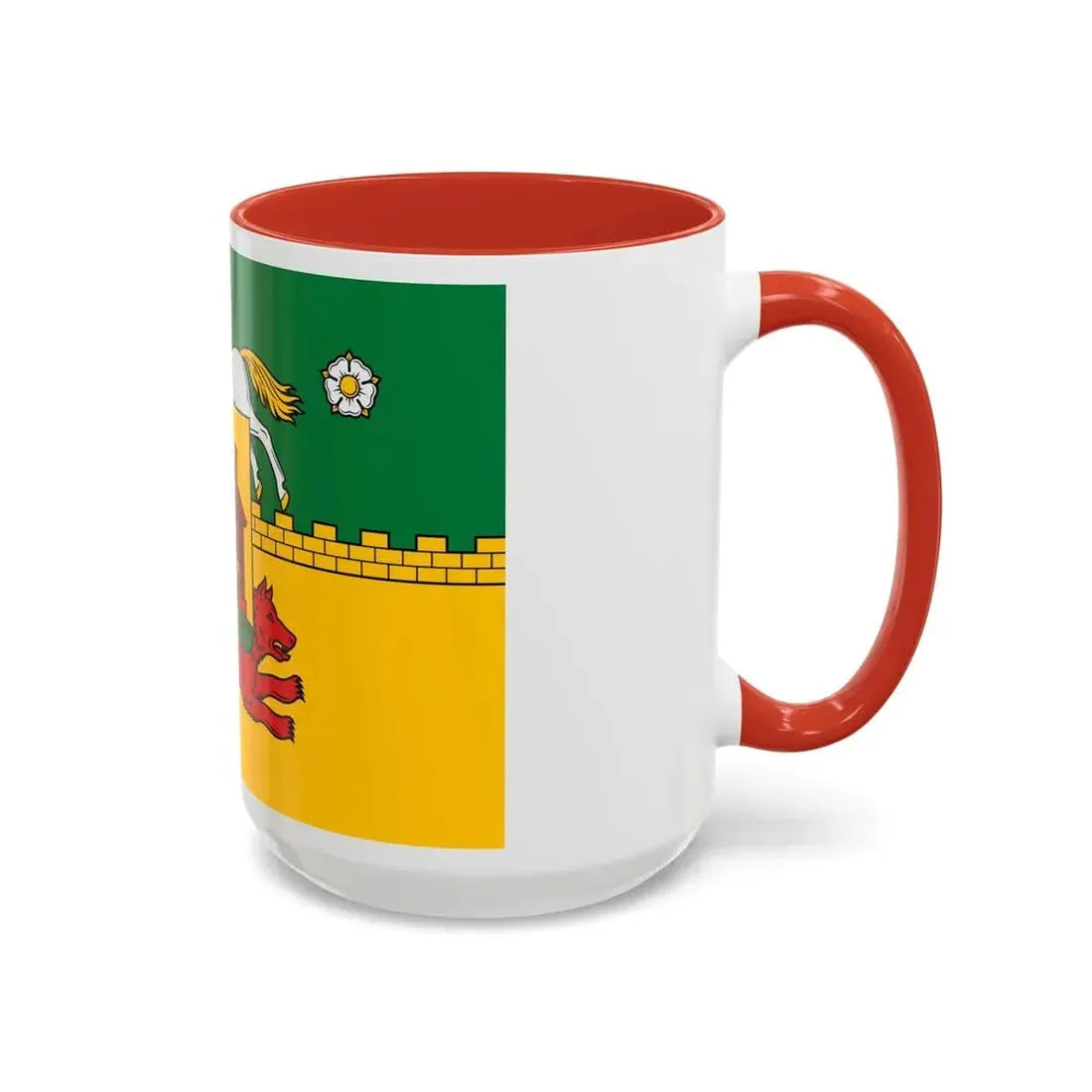 Flag of Novokuznetsk Russia - Accent Coffee Mug - Go Mug Yourself
