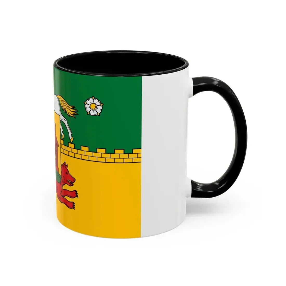 Flag of Novokuznetsk Russia - Accent Coffee Mug - Go Mug Yourself