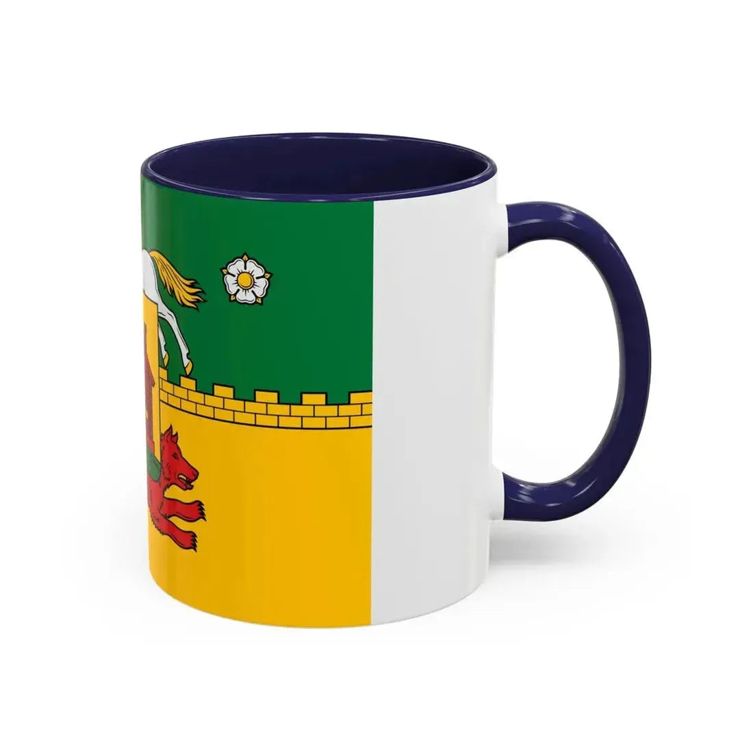 Flag of Novokuznetsk Russia - Accent Coffee Mug - Go Mug Yourself