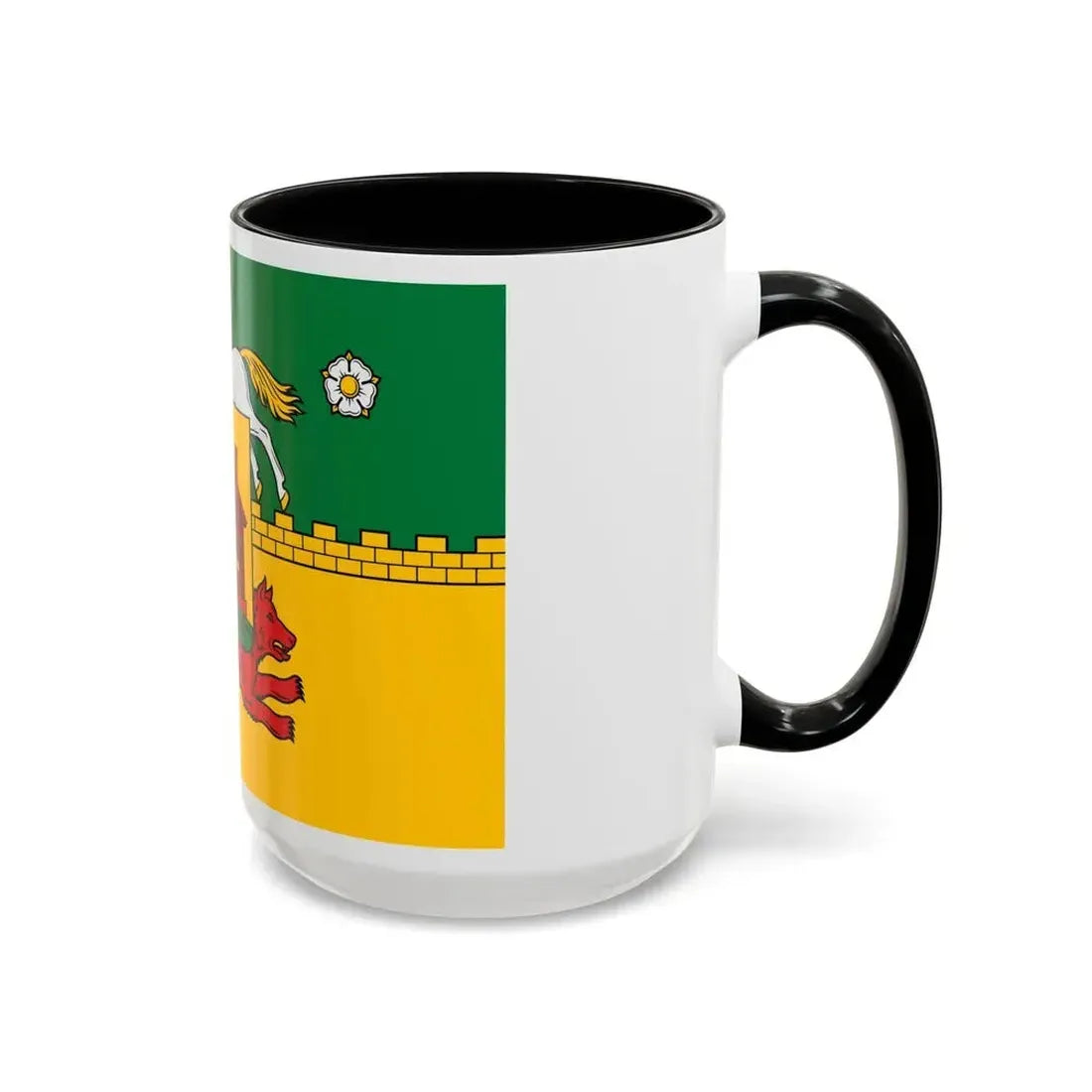 Flag of Novokuznetsk Russia - Accent Coffee Mug - Go Mug Yourself