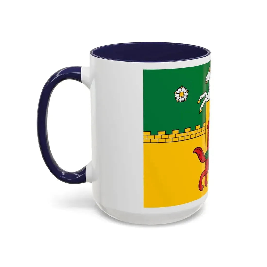Flag of Novokuznetsk Russia - Accent Coffee Mug - Go Mug Yourself