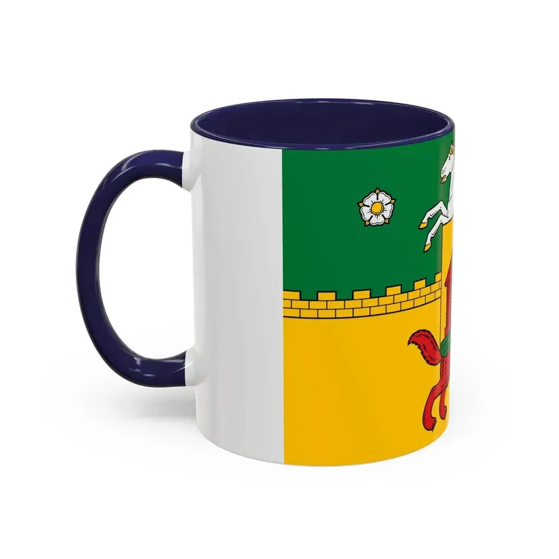 Flag of Novokuznetsk Russia - Accent Coffee Mug - Go Mug Yourself
