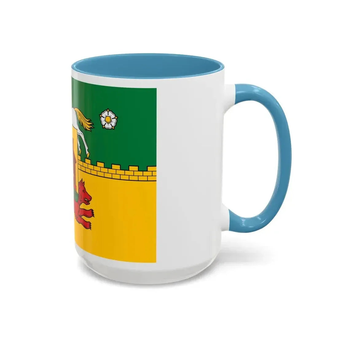 Flag of Novokuznetsk Russia - Accent Coffee Mug - Go Mug Yourself