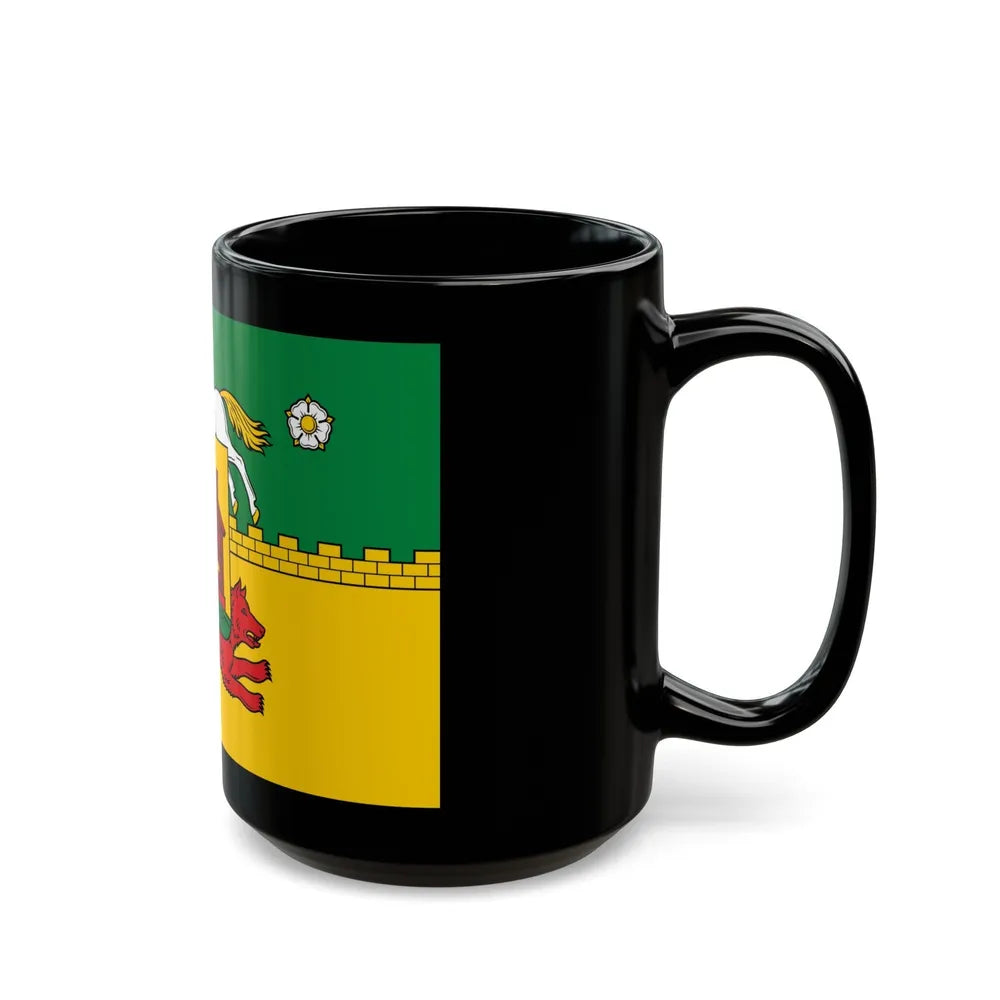 Flag of Novokuznetsk Russia - Black Coffee Mug-Go Mug Yourself