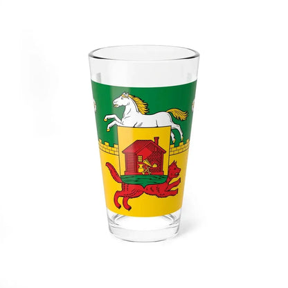 Flag of Novokuznetsk Russia - Pint Glass 16oz 16oz - Go Mug Yourself