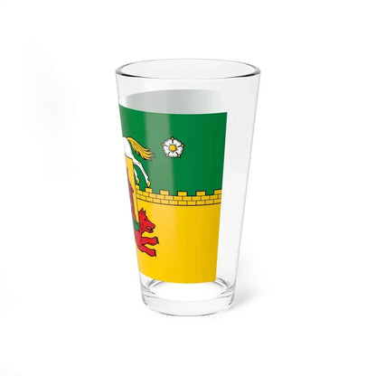 Flag of Novokuznetsk Russia - Pint Glass 16oz - Go Mug Yourself