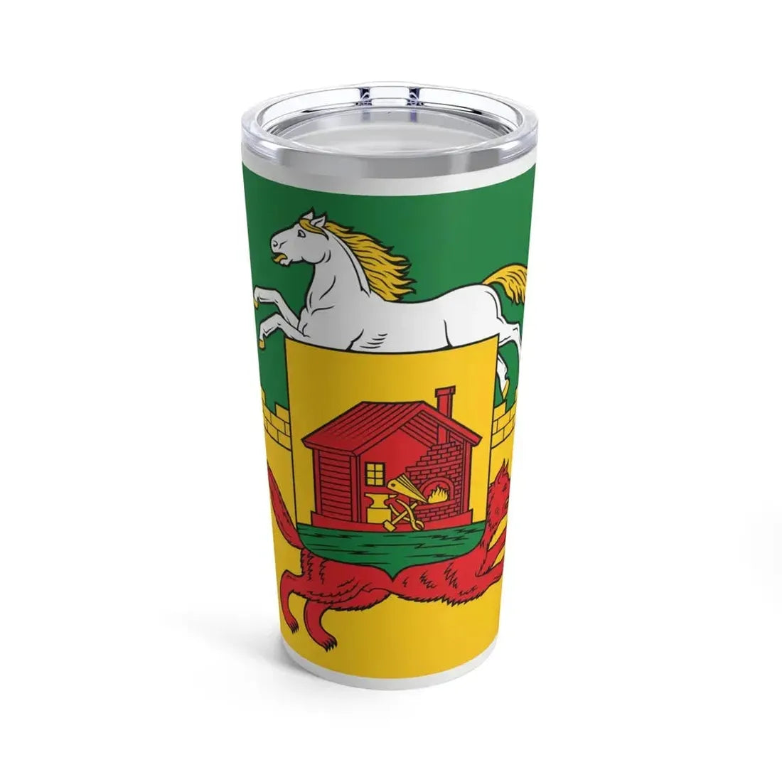 Flag of Novokuznetsk Russia - Tumbler 20oz 20oz - Go Mug Yourself