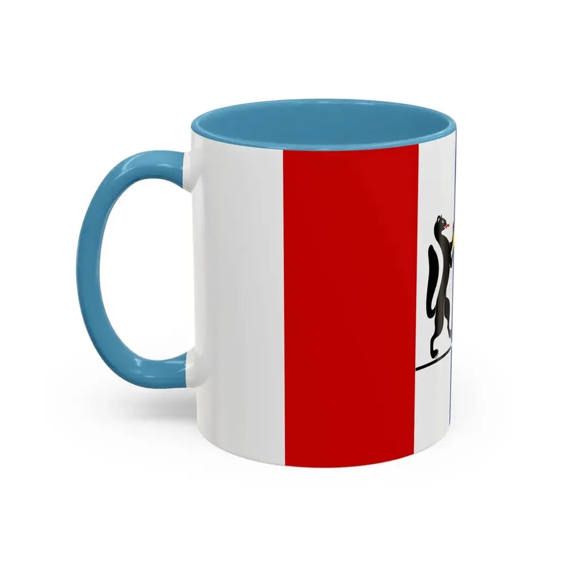 Flag of Novosibirsk Oblast Russia - Accent Coffee Mug - Go Mug Yourself