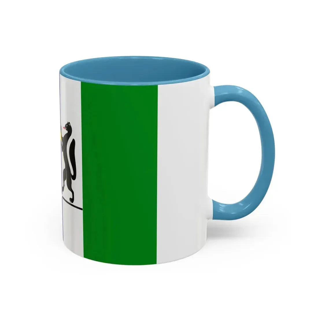 Flag of Novosibirsk Oblast Russia - Accent Coffee Mug - Go Mug Yourself