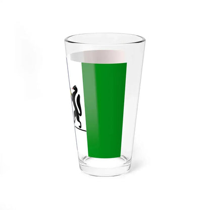 Flag of Novosibirsk Oblast Russia - Pint Glass 16oz - Go Mug Yourself