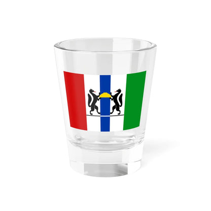 Flag of Novosibirsk Oblast (Russia) Shot Glass 1.5oz 1.5oz - Go Mug Yourself