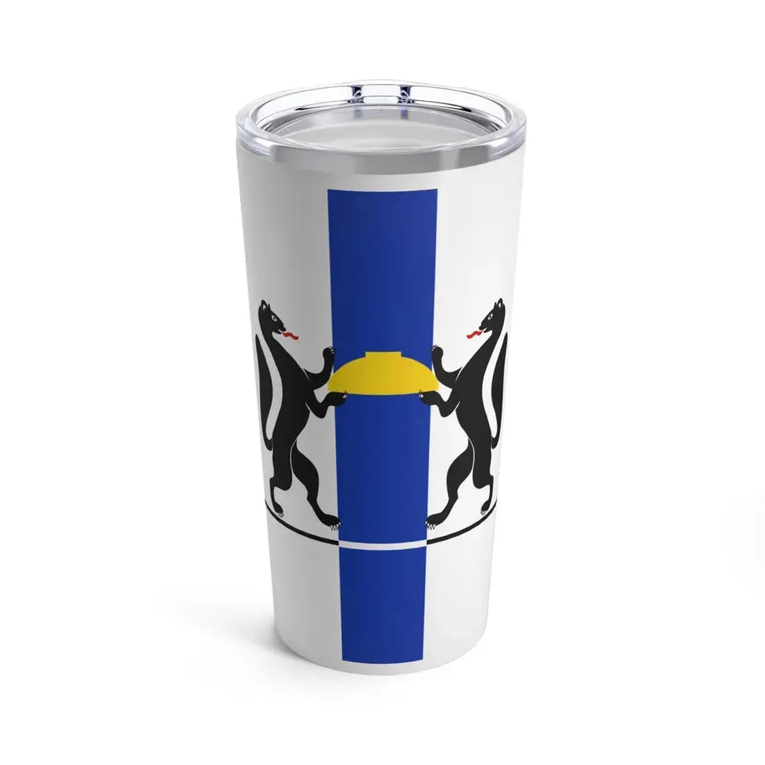 Flag of Novosibirsk Oblast Russia - Tumbler 20oz 20oz - Go Mug Yourself