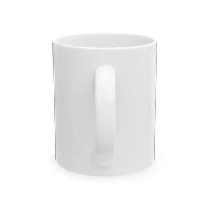 Flag of Novosibirsk Oblast Russia - White Coffee Mug - Go Mug Yourself
