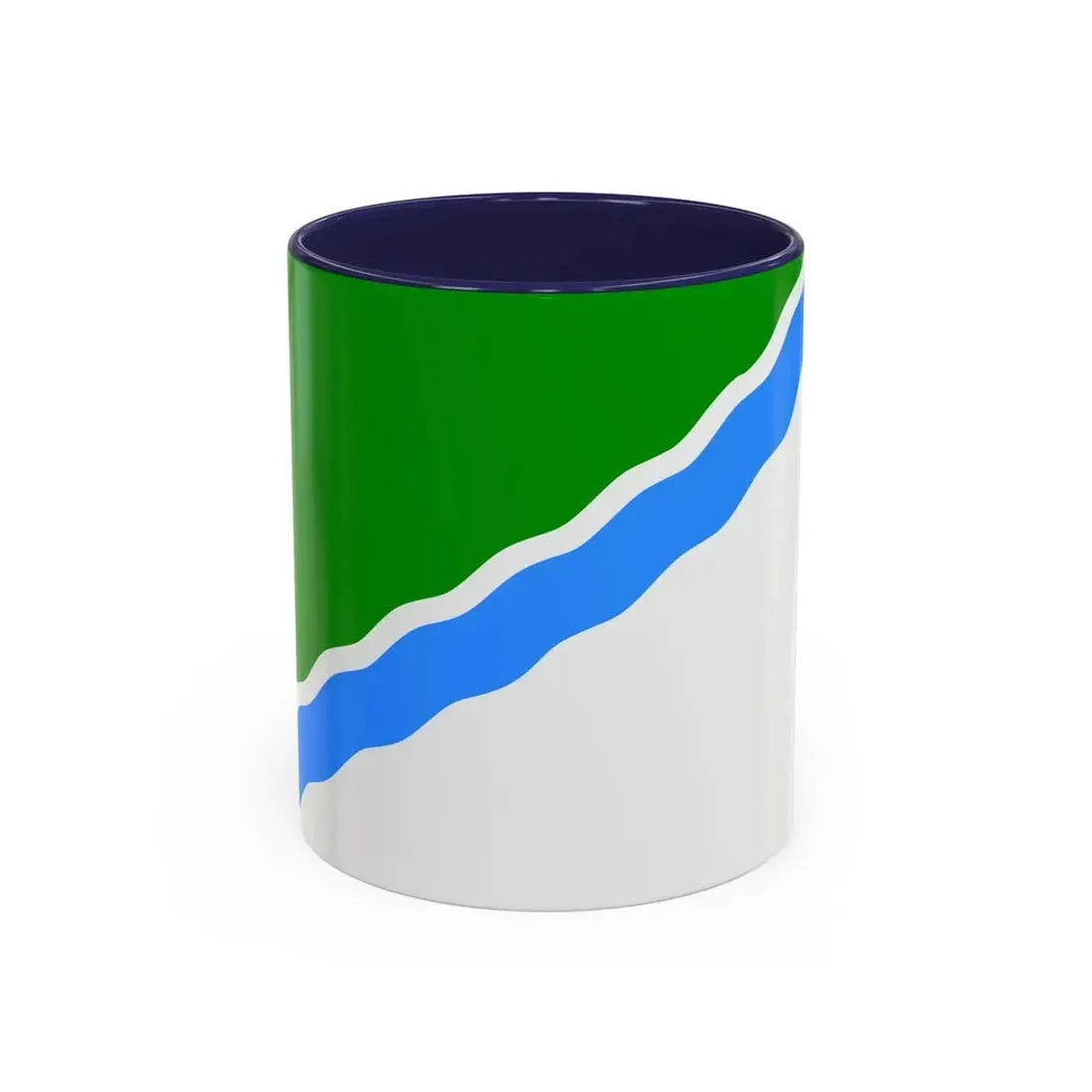 Flag of Novosibirsk Russia - Accent Coffee Mug 11oz Navy - Go Mug Yourself