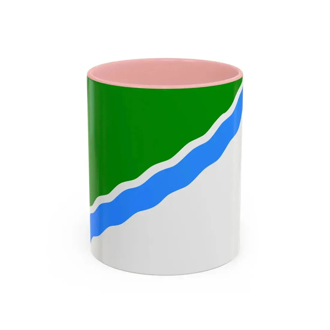 Flag of Novosibirsk Russia - Accent Coffee Mug 11oz Pink - Go Mug Yourself