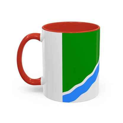 Flag of Novosibirsk Russia - Accent Coffee Mug - Go Mug Yourself