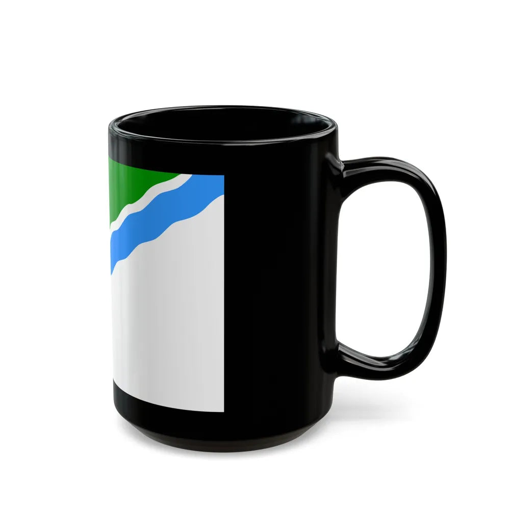 Flag of Novosibirsk Russia - Black Coffee Mug-Go Mug Yourself