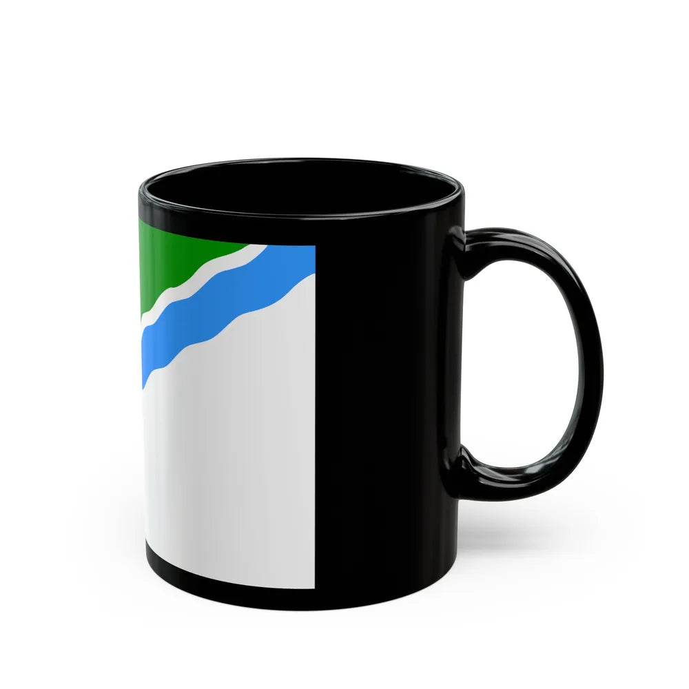 Flag of Novosibirsk Russia - Black Coffee Mug-Go Mug Yourself