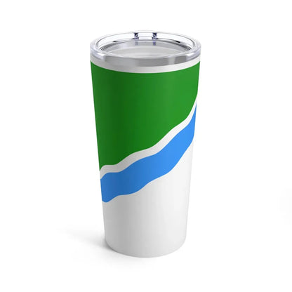 Flag of Novosibirsk Russia - Tumbler 20oz 20oz - Go Mug Yourself