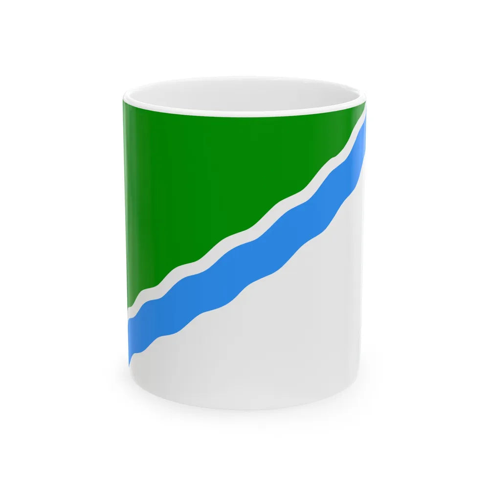 Flag of Novosibirsk Russia - White Coffee Mug-11oz-Go Mug Yourself