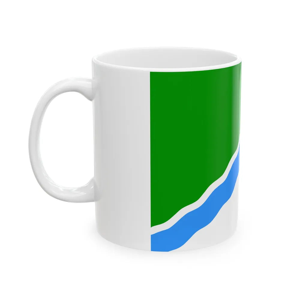 Flag of Novosibirsk Russia - White Coffee Mug-Go Mug Yourself