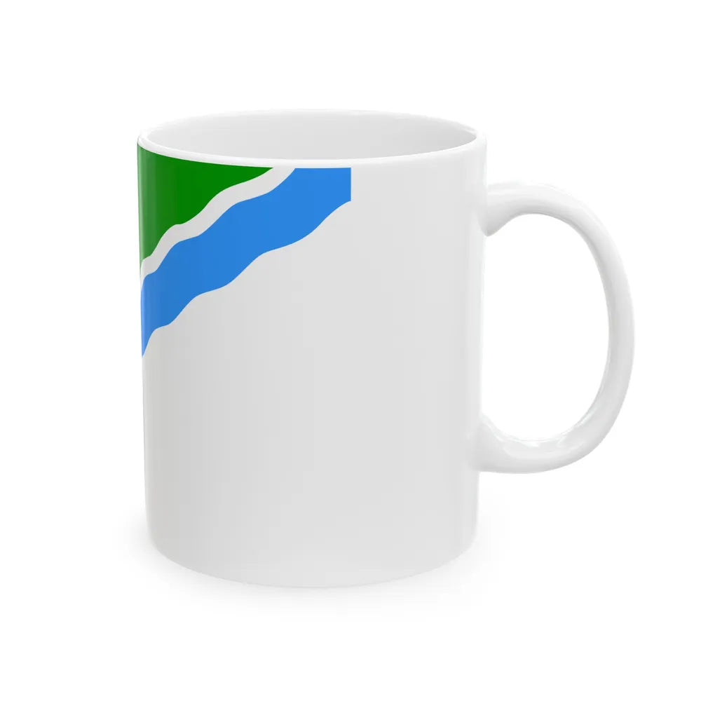 Flag of Novosibirsk Russia - White Coffee Mug-Go Mug Yourself