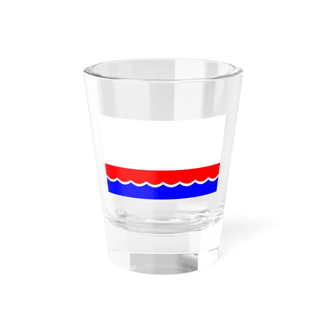 Flag of Novospassky rayon 2006 (Russia) Shot Glass 1.5oz 1.5oz - Go Mug Yourself