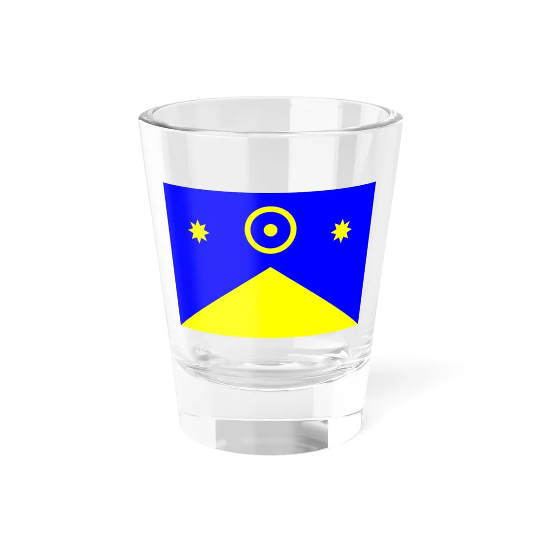 Flag of Novoukrainka raion (Ukraine) Shot Glass 1.5oz 1.5oz - Go Mug Yourself