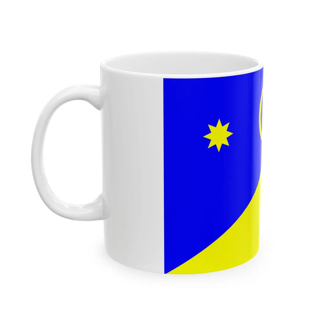 Flag of Novoukrainka raion (Ukraine) White Coffee Mug - Go Mug Yourself