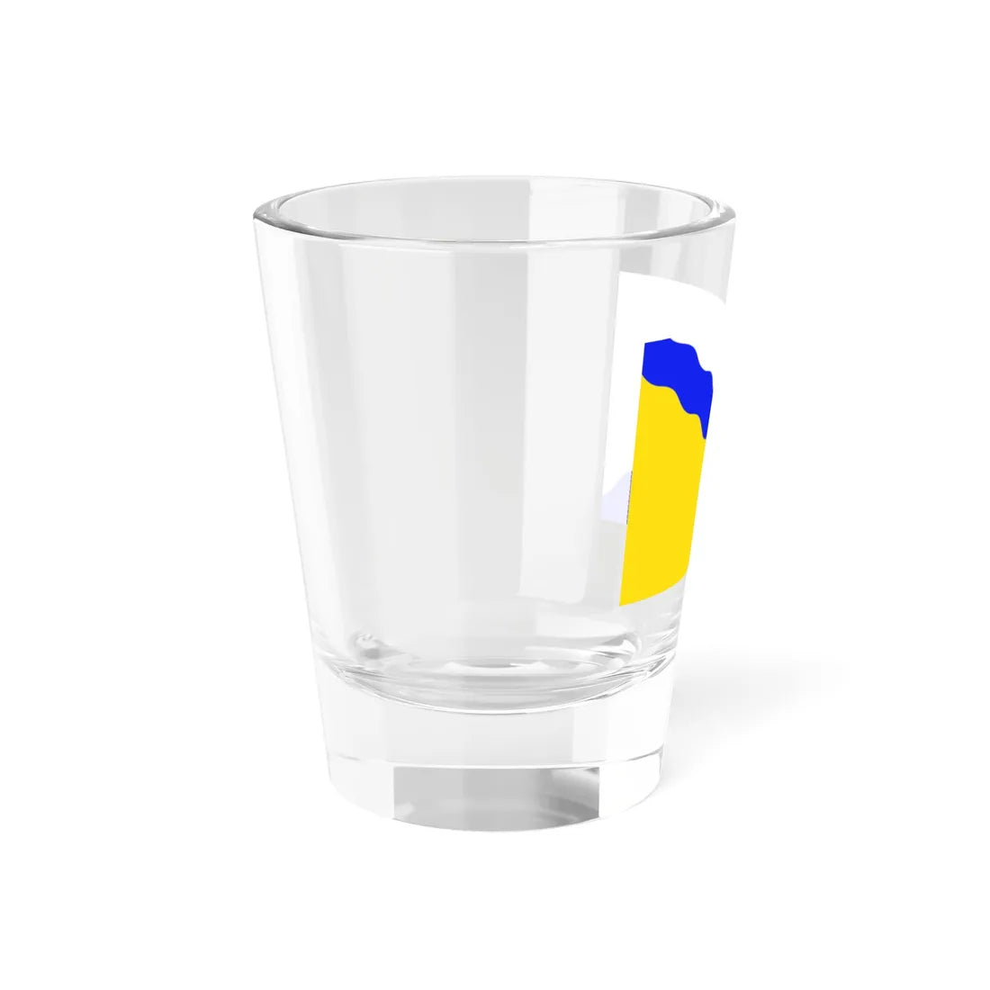 Flag of Novovarshavsky rayon Omsk oblast 2006 (Russia) Shot Glass 1.5oz - Go Mug Yourself
