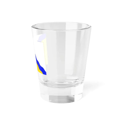Flag of Novovarshavsky rayon Omsk oblast 2006 (Russia) Shot Glass 1.5oz - Go Mug Yourself