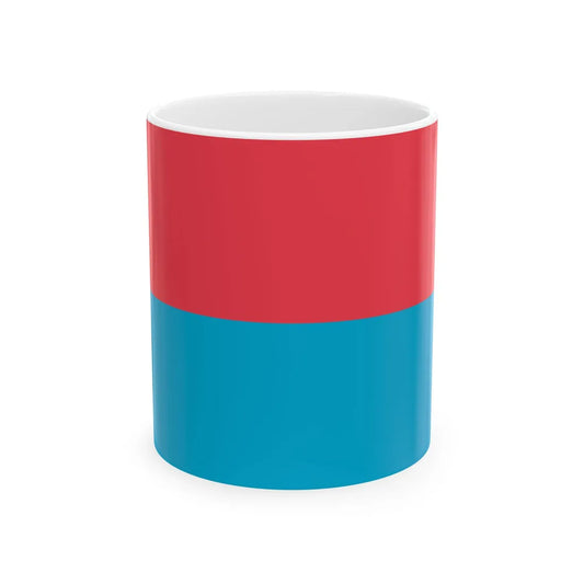 Flag of Novovodolazkyj (Ukraine) White Coffee Mug 11oz - Go Mug Yourself