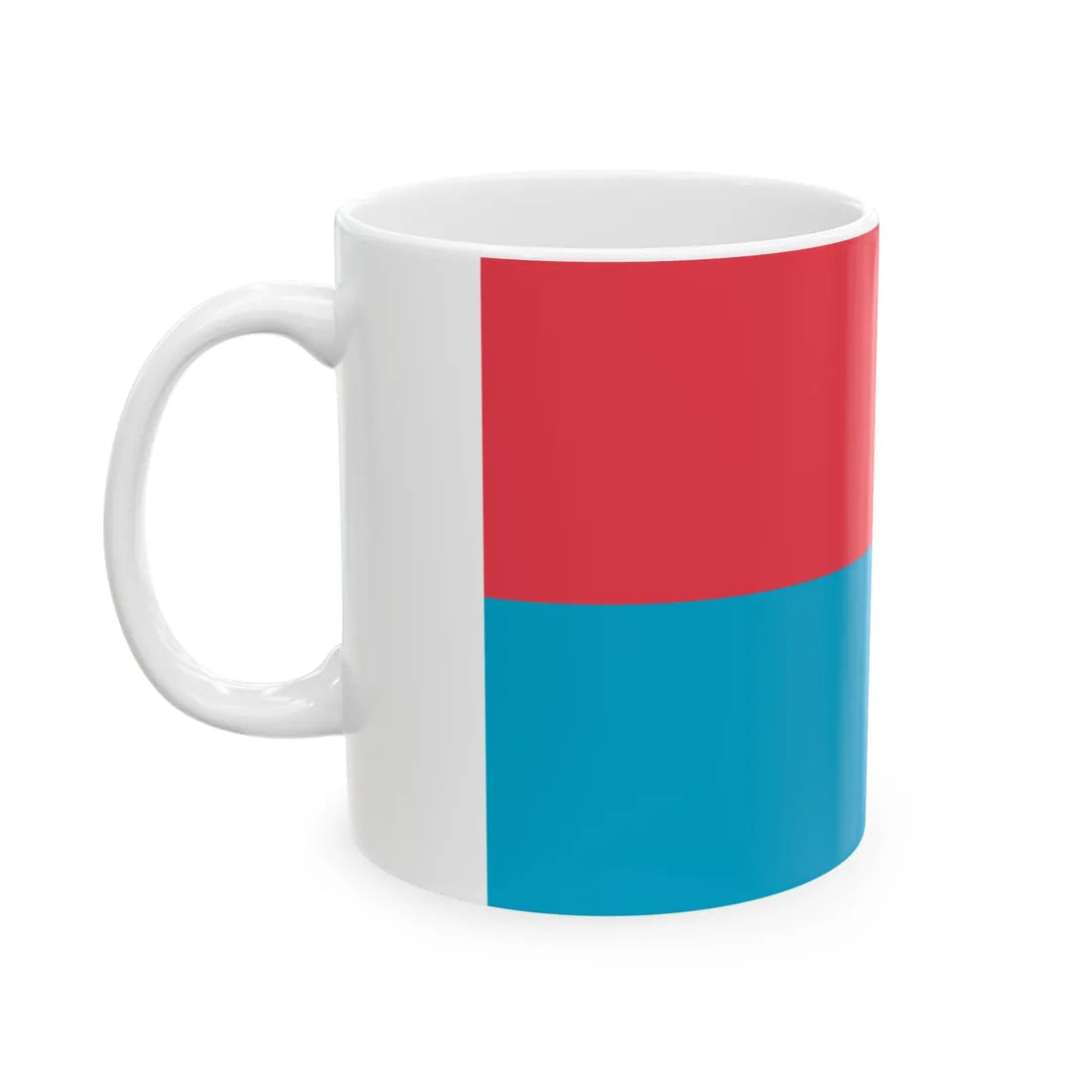 Flag of Novovodolazkyj (Ukraine) White Coffee Mug - Go Mug Yourself