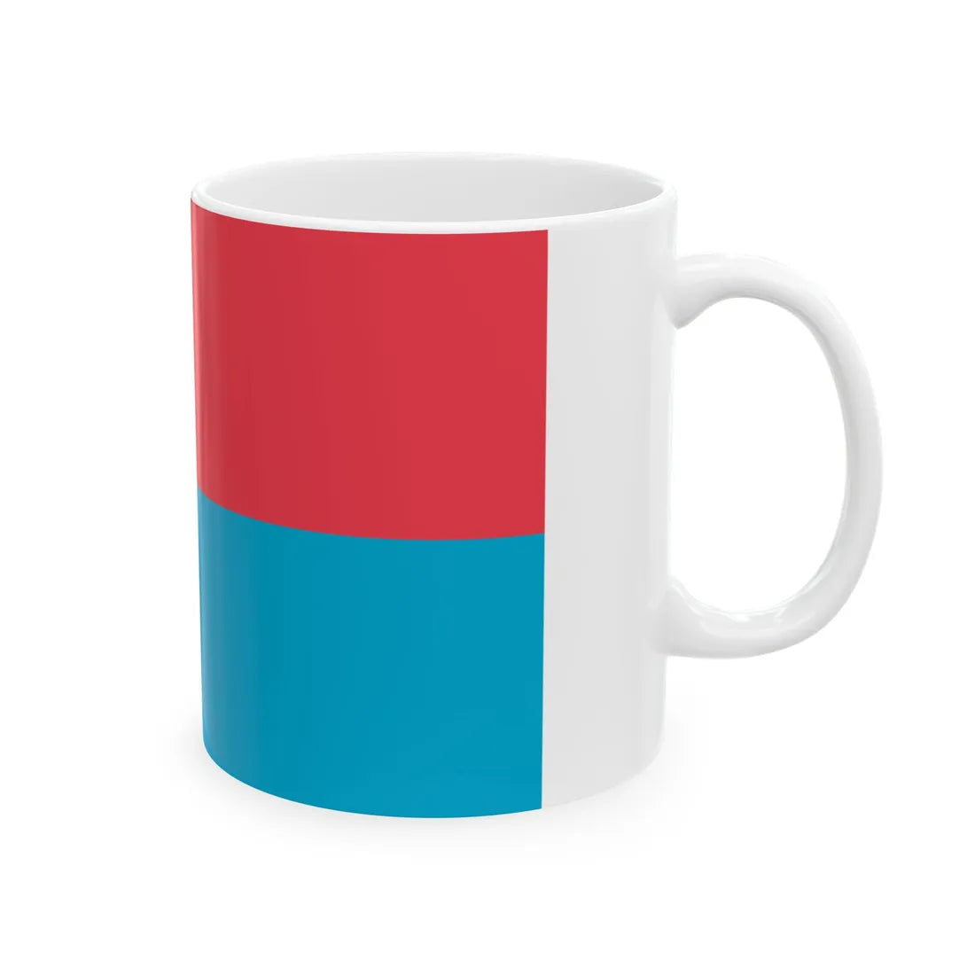 Flag of Novovodolazkyj (Ukraine) White Coffee Mug - Go Mug Yourself